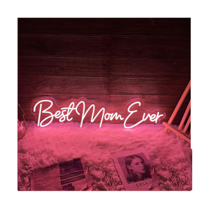 Winbo özel Led ışık Neon burcu mutlu anneler günü en iyi anne hediyeler için pembe burcu Neon duvar dekor Led mektup işık Up burcu - Product Image 2