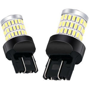 Luz FrenoCar T20 7440 W21W发光二极管灯泡<span class=keywords><strong>3014</strong></span> 3030发光二极管1156 BA15S汽车转向信号灯Luz De Retroceso Blanca Coches