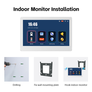Nuevo modelo de interfono Poe puerta intercomunicadores y sistema de desbloqueo apartamento teléfono Video Ip sistema de interfono - Product Image 6