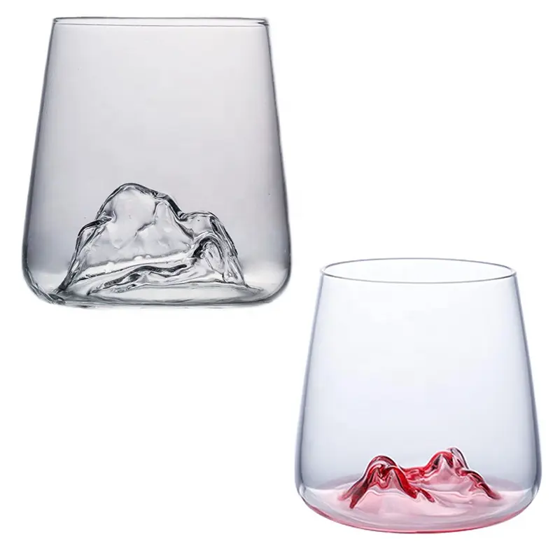 Piek Berg Borosilicaat Glas Beker Whisky Glas Kleurrijke Multicolor Bergglazen Drinkglas Water Theekop