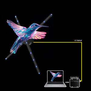 Attractive Advertising Solutions <strong>Using</strong> <strong>HDMI</strong> <strong>Input</strong> 65cm Holographic Fans for <strong>Computer</strong> Interaction and Display Synchronization - Product Image 1