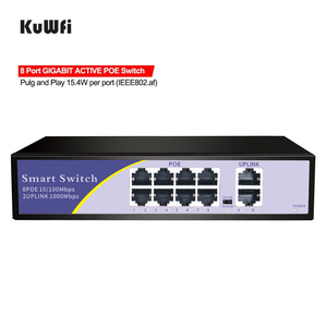 OEM KuWFi Gigabit verwaltet 8 Port Circuits Board Edge 52V 120W TP Link 1000 MBit/s Poe Switch für Computernetz werke
