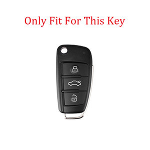 Yeni deri araba çevirme anahtarı durum kapak tutucu için Audi A1 A3 A6 A6L Q2 Q3 Q7 TTS R8 S6 RS3 anahtar koruyucu kabuk Fob araba aksesuarları - Product Image 2