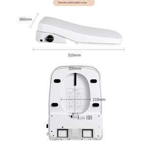 Smart Square Electric Toilet <strong>Bidet</strong> Cover Instant Heating Remote Control Durable Plastic Material Elongated Shape <strong>Small</strong> Toilets - Product Image 3
