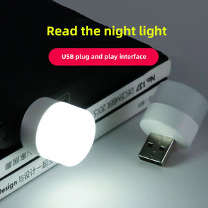 Hot Sale LED Eye Protection Reading Light USB Plug <strong>Lamp</strong> Mobile Power <strong>Charging</strong> Small Book <strong>Lamp</strong> Small Round Light Night Light - Product Image 4