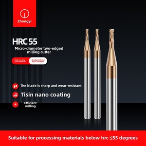 55 derece küçük çaplı mikro ondalık düz freze kesicisi sabit bilyalı kesici düz kesici içerir - Product Image 5