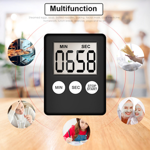 Individuelles Logo Multifunktions-Küchen-Zählzeiter Studienuhr Digital magnetischer Kochzeiter - Product Image 3