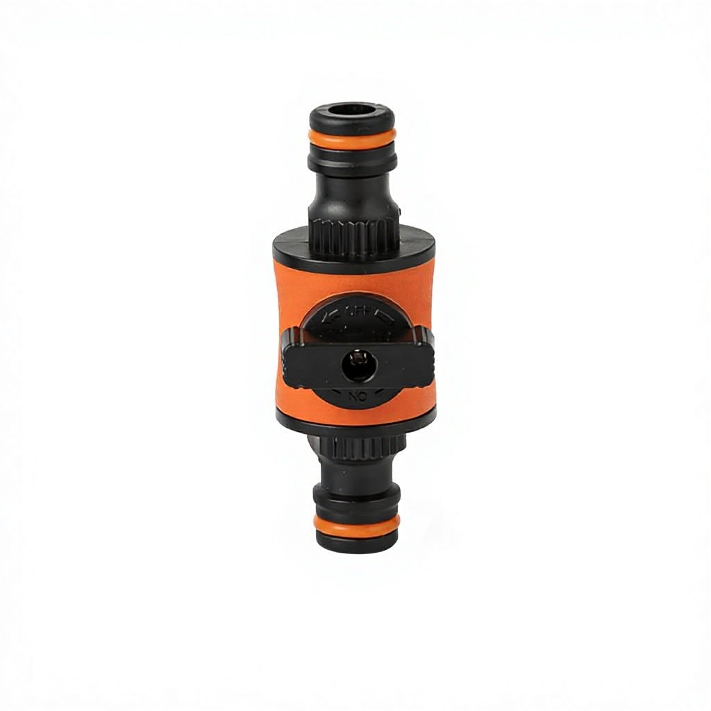 two-way nipple connector orange