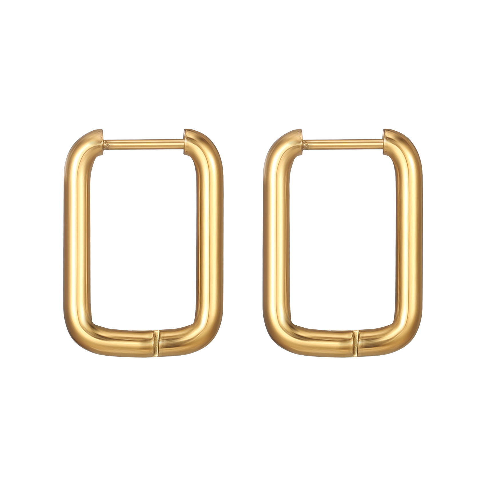 Un rectangle rond en or