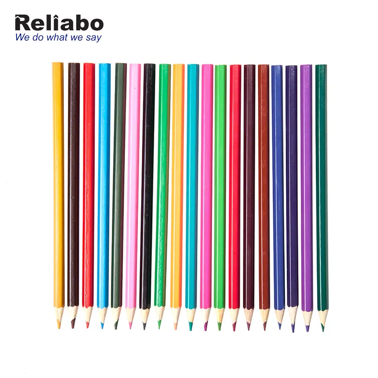 Reliabo 중국 온라인 판매 어린이 낙서 드로잉 나무 Colouring 연필 로고 컬러 연필