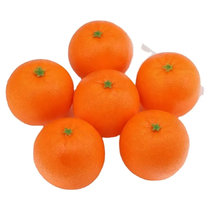 卸売リアルな人工オレンジプラスチックフルーツ