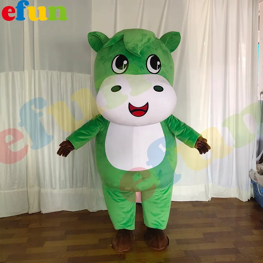 Efun quantité minimale de commande 1 PC Costume de mascotte grand hippopotame adulte personnalisé Costume de mascotte d'animal à taille humaine à vendre