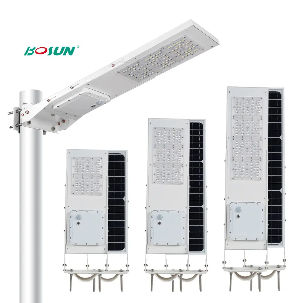 GEBOSUN High Quality Ip65 Waterproof Outdoor 20w 30w 50w All In One Integrated Led Solar Street Lights