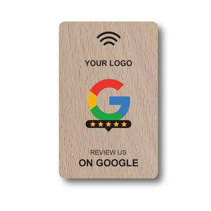 Cr80 plástico programable Qr código Scan Nfc Natg 213 Natg 215 Natg 216 Google Review Nfc tarjeta NFC soporte personalizado - Product Image 4