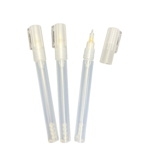 Empty Fillable Blank Paint <strong>Pen</strong> 0.5mm Markers Round Tilted <strong>Flat</strong> Head Clear. - Product Image 1