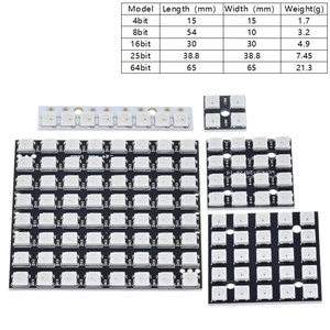 4 8 12 16 Kanäle WS2812 WS2812B WS RGB LED-Modul 5V 1Bit 4Bit 8Bit 12Bit 16Bit 24Bit Regenbogen LED Präzision - Product Image 2