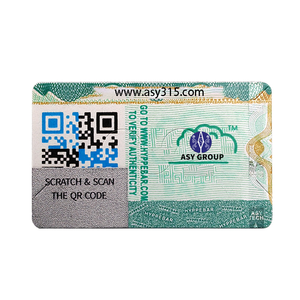 Custom Printing Die Cut Authenticity <strong>Verification</strong> Tamper Proof Label Sticker Scratch Off Stickers with Qr <strong>Code</strong> - Product Image 2