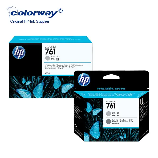 Genuíno HP cartucho De Tinta Original HP tinta Cinza CM996A / Nr 761 para HP DesignJet T 7100 polegadas impressora 60