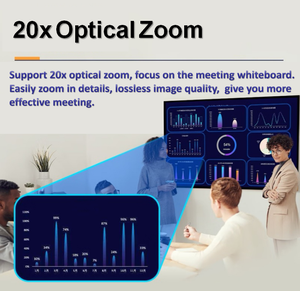 4K PTZ kamera 20X optik Zoom ile AI insan izleme fonksiyonu için canlı akışı ve Video konferans 4k PTZ kamera - Product Image 2