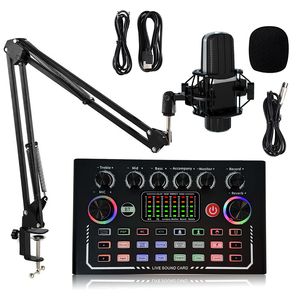 Mikrofon ses kartı kiti BM800 konsol kiti kondenser Podcast eşlik kayıt Webcast şarkı stüdyo sertifikası - Product Image 1
