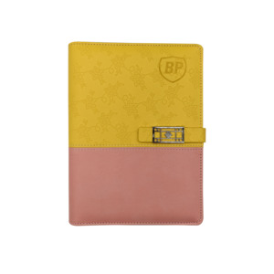 可定制课堂笔记/复习整理双色A5笔记本整理器真皮笔记本 - Product Image 1