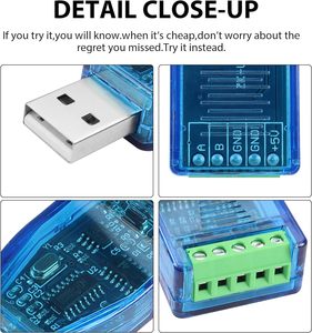 USB a RS485 modulo di comunicazione convertitore porta seriale adattatore con Chip CH340 per Windows 11 10 8 7 XP Mac OS - Product Image 3