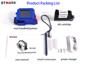 BTMARK mini cartuccia d'inchiostro stampante portatile a getto d'inchiostro portatile data di scadenza codice lotto macchina per bicchieri di stoffa per bottiglie - Product Image 6