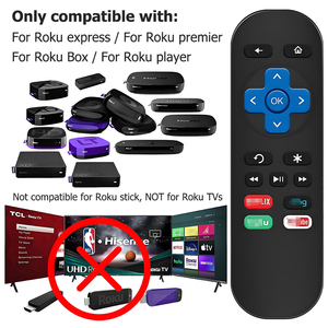 Yedek kızılötesi uzaktan kumanda ev kullanımı için uyumlu Roku Express + kutu Model modelleri 1 2 S N1 değil Roku sopa akıllı TV - Product Image 2