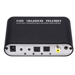 <strong>Digital</strong> to <strong>Analog</strong> 5.1 Channel Stereo AC3 Audio <strong>Converter</strong> Optical SPDIF Coaxial AUX 3.5mm to 6 RCA Sound Decoder Amplifier