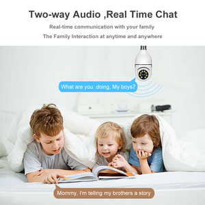 Cámara Ip Q16Sh-1Mini Ptz Full Hd, Wifi, E27 con bombilla, Control por aplicación de seguridad para el hogar, detección de movimiento y Audio de dos vías - Product Image 4