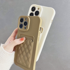 Şeker renk eklemek kredi kart tutucu cep telefonu kılıfı iPhone 15 için Pro Max artı 14 13 12 11 yumuşak TPU silikon darbeye kapak - Product Image 4