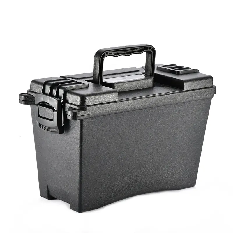 Portable en plastique avec poignée boîte à outils multifonctionnelle boîte à balles munitions stockage léger étanche équipement mallette à outils
