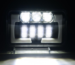ไฟ LED สำหรับทำงานขนาด4*6ไฟ45W ลำแสงต่ำและแหวนนางฟ้าสุดเจ๋งโคมไฟทำงาน LED ขนาด7นิ้วไฟหน้าโปรเจคเตอร์อัตโนมัติ - Product Image 3