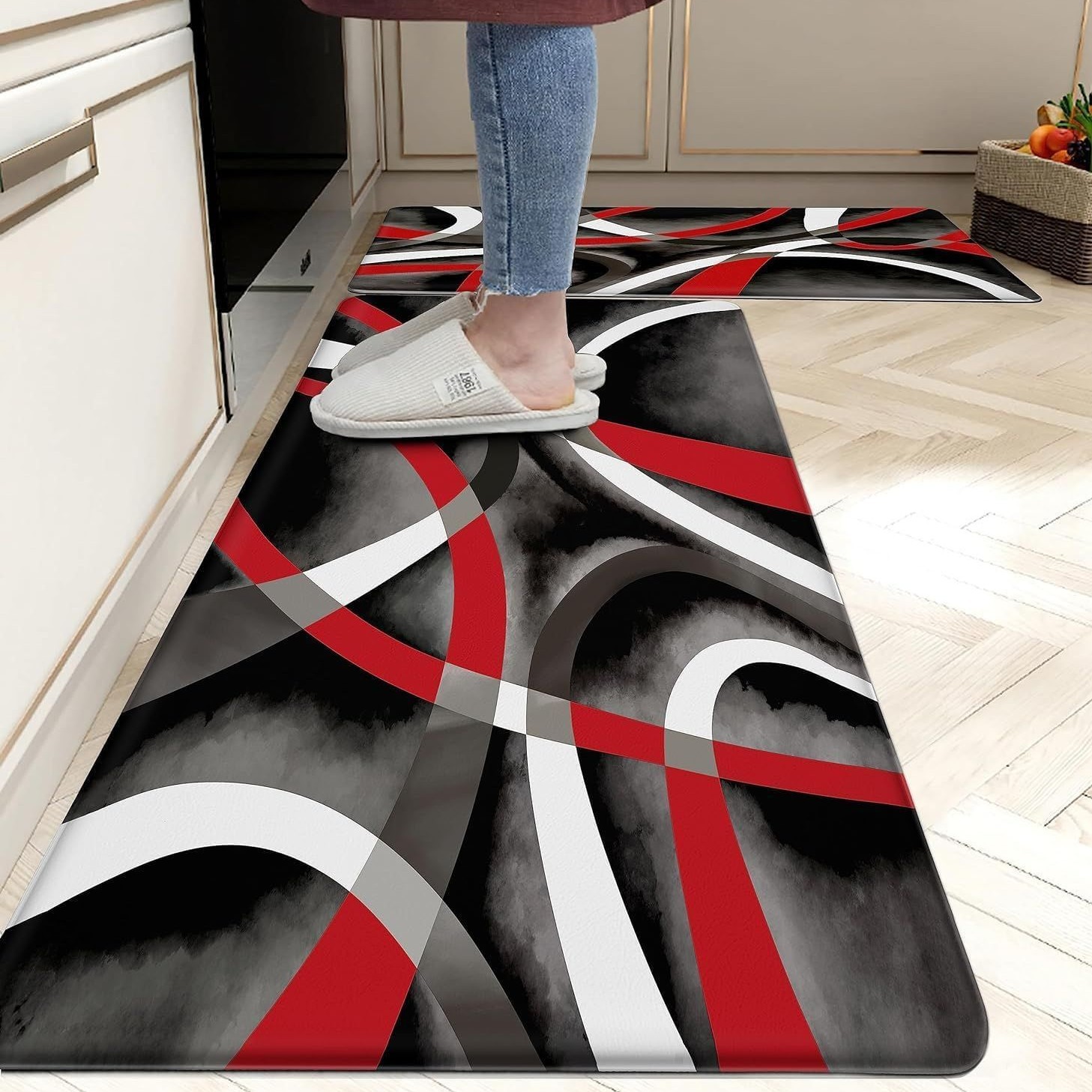 Tapis de cuisine abstrait JN-13