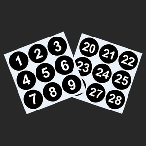 2-<span class=keywords><strong>3</strong></span> inç dijital yapışkanlı 1-50 seri numarası etiket iş numarası seri numarası etiket - Product Image 2