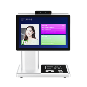 10 Inch Dual Touch Screen Desktop Visitor Machine Access Control <strong>Security</strong> Management <strong>System</strong> with Face Recognition RFID - Product Image 3