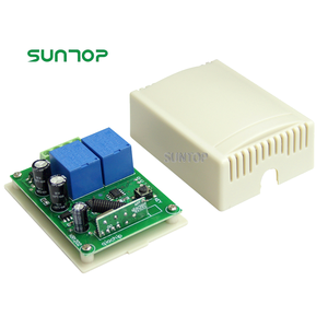 433Mhz telecomando universale Wireless interruttore DC 12V 2CH 2 Gang Rf relè ricevitore e portachiavi trasmettitore per Garage - Product Image 2