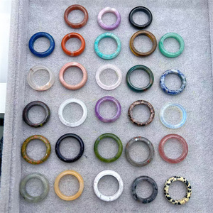 Bán Buôn Vòng Tròn Hình Pha Lê Nhẫn Reiki Chữa Bệnh Đá Đa Màu Thạch Anh Tím Tiger Eye Nhẫn Cho Thiền - Product Image 6