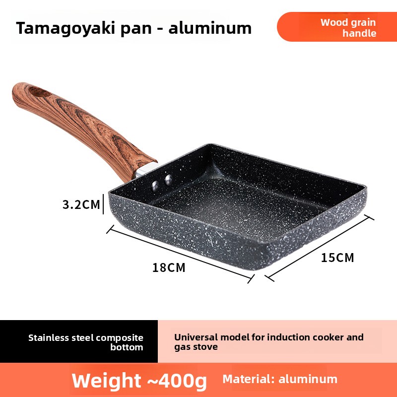 Manche en bois noir aluminium (universel pour induc