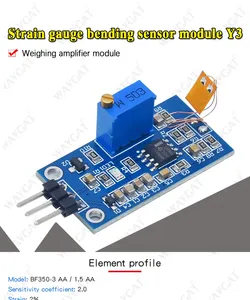 BF350-3AA estensimetro piega modulo sensore Y3 pesatura modulo di amplificazione sensore digitale miscela biosensore per Arduino - Product Image 6