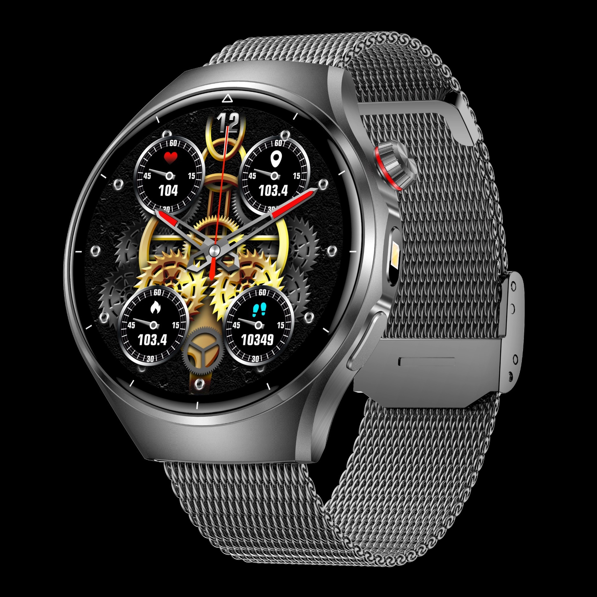 black milanese steel