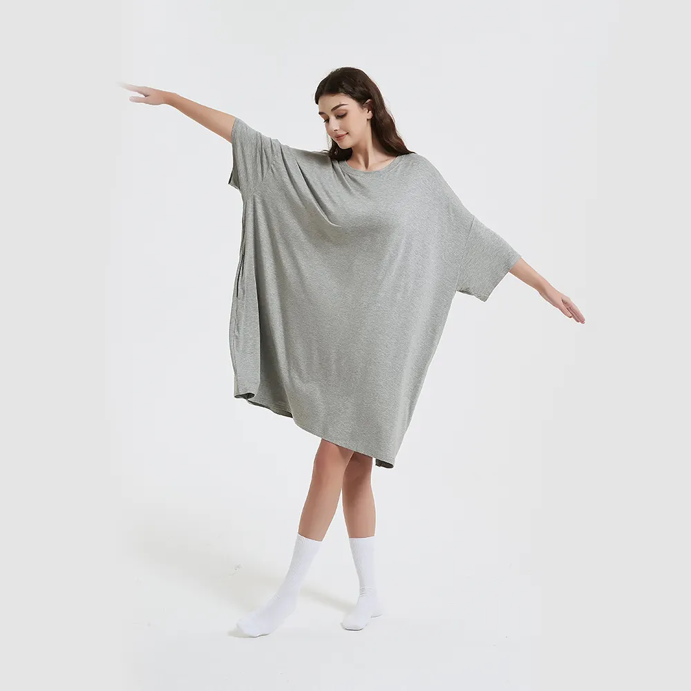 Adies-vestido de noche de talla grande para mujer, ropa de dormir para chicas