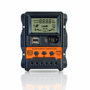 Y & H 30A regolatore di carica solare 12V/24V PWM Controller batteria pannello solare doppio Display LCD DC + USB compatibile con sigillato, Gel - Product Image 1