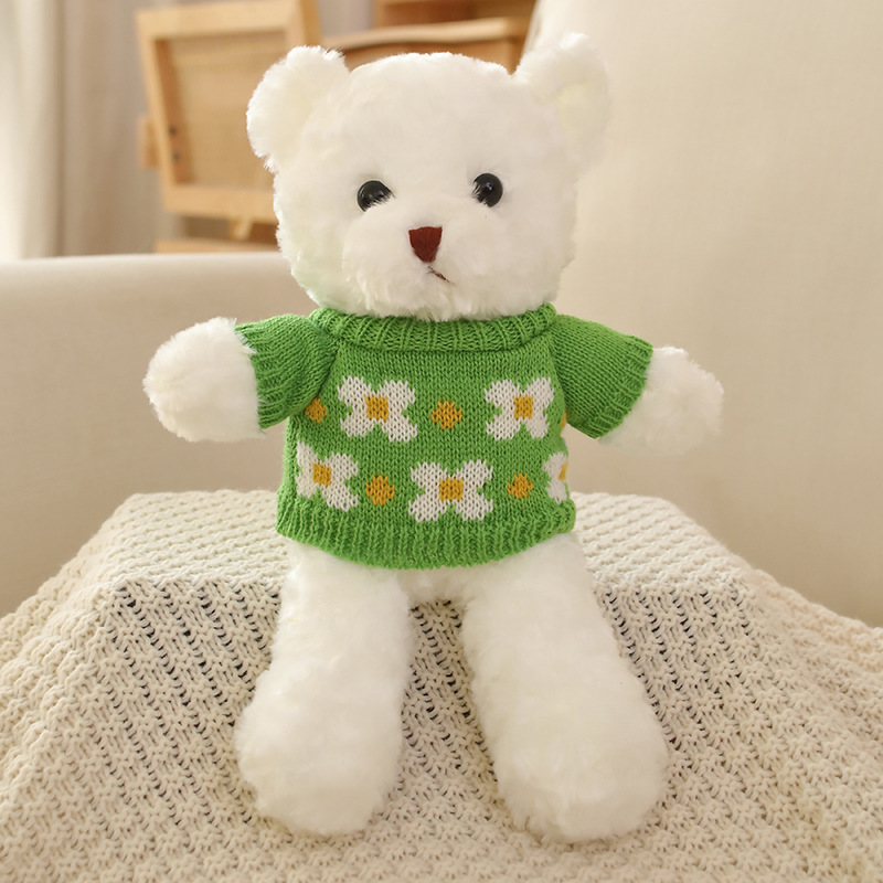 Maglione Daisy in velluto rosa bianco