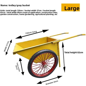 निर्माण कृषि बागवानी के लिए थोक अनुकूलित नीले स्टील व्हीलबैरो टिकाऊ रंगीन निर्माण स्थल उपकरण उपकरण - Product Image 4