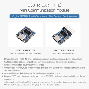 Önceden lehimli başlık ile UART (TTL) Mini iletişim modülü usb'den TTL dönüştürücüye Aismartlink modülü USB - Product Image 3