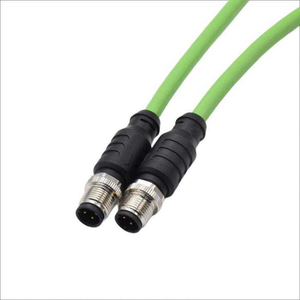 Profinet Cáp M12 Thông tư kết nối D mã 4 Pin Cáp Chống Thấm Nước Nam cắm cat8 RJ45 nối sợi quang Cáp - Product Image 2