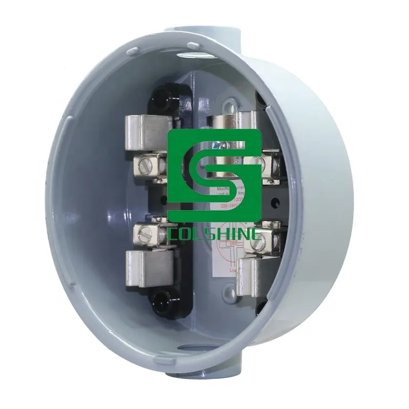 Popular Round Meter Socket Long Warranty Time 100A Rated Quality Guaranteed Efficient Meter Box