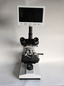 Microscopio Trinocular digital multiusos, dispositivo de laboratorio biológico con conexión para pantalla de ordenador, USB, precio bajo - Product Image 2
