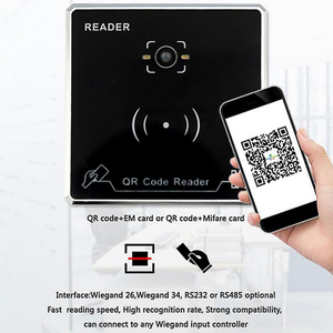 工場WG26WG34 RS485RS232ドアアクセス制御Nfc IC IDカードアクセス制御システム用QRコードリーダー - Product Image 6